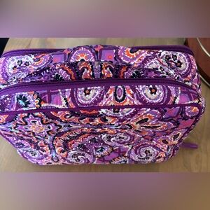 Vera Bradley Purple and Pink Patterned Toiletries Bag
